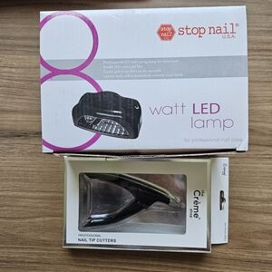 LED Nail Lamp for Gel Nails and Acrylic Nail Tip Cutters Bundle